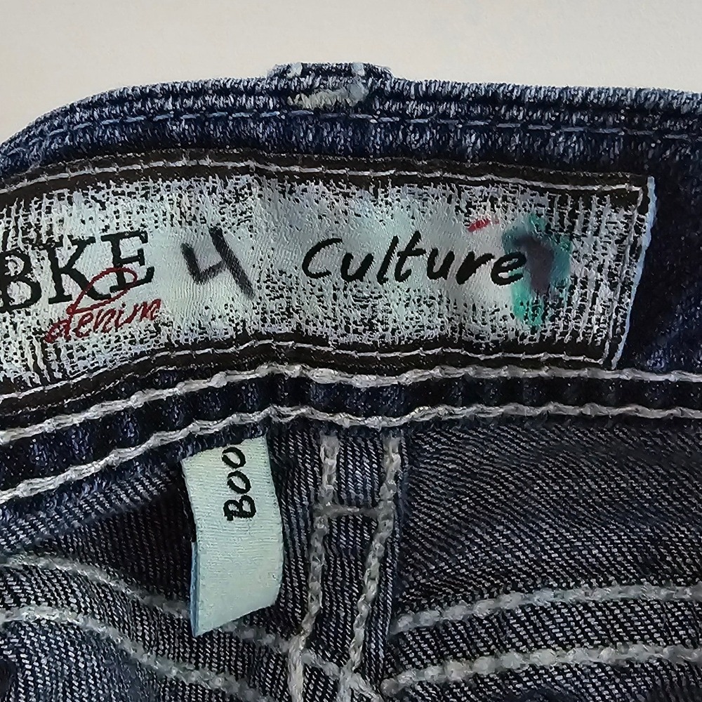 BKE Culture Denim Jeans  Size 25x315 Dark Wash Bootcut Stretchy - Picture 6 of 7